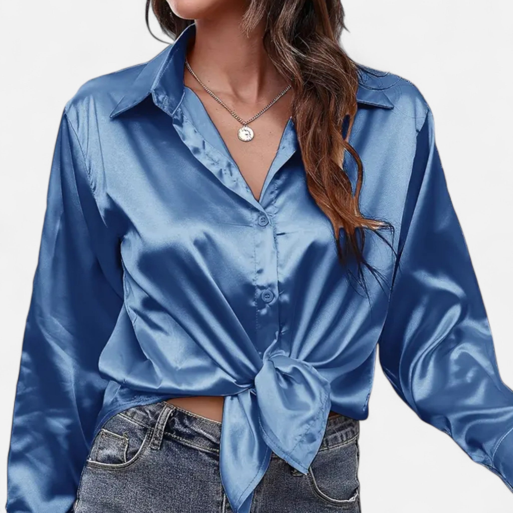 Velqlo | Blouse élégante en satin pour femmes
