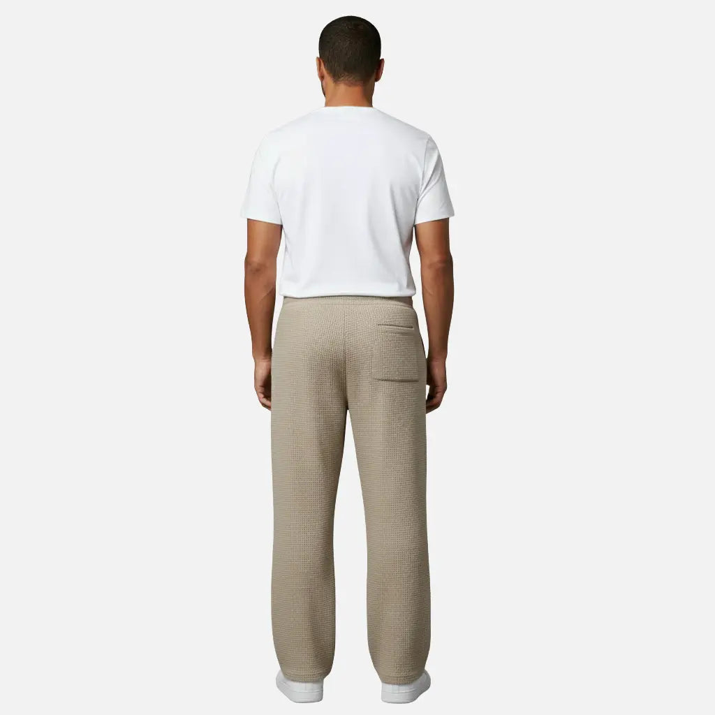 Velqlo | Pantalon droit confortable à motif gaufré pour homme