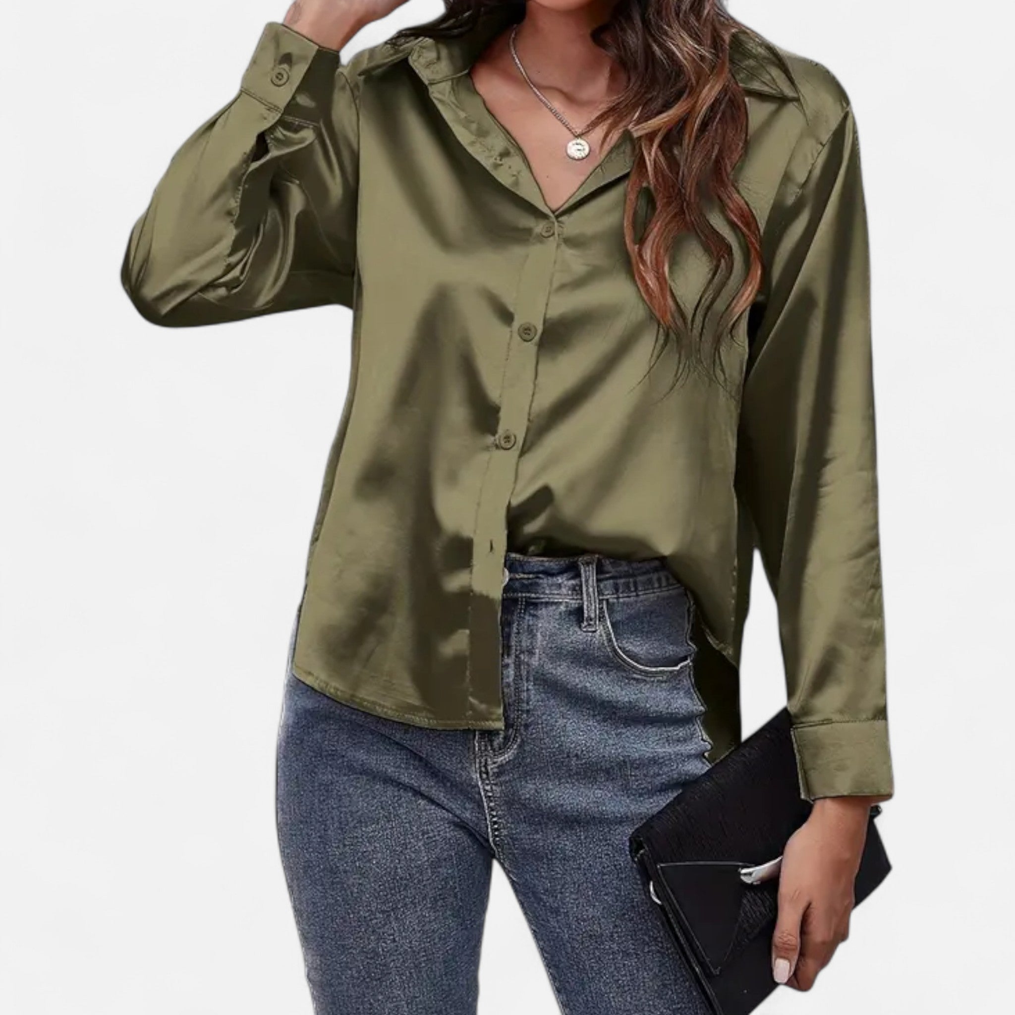 Velqlo | Blouse élégante en satin pour femmes
