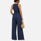 Velqlo | Combinaison habillée dos nu pour femme, coupe large