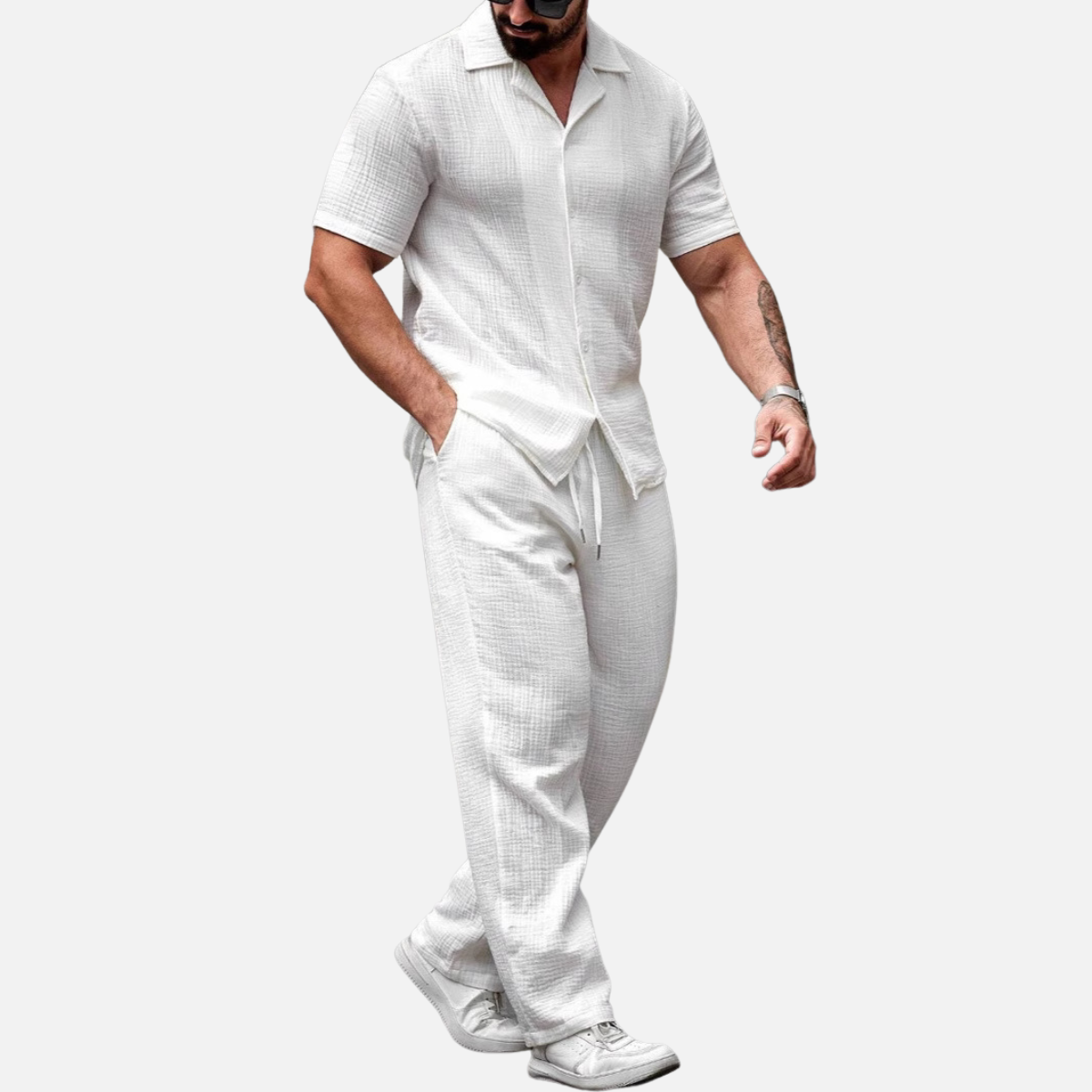 Velqlo | Ensemble Polo Deux Pièces Élégant pour Homme – Été