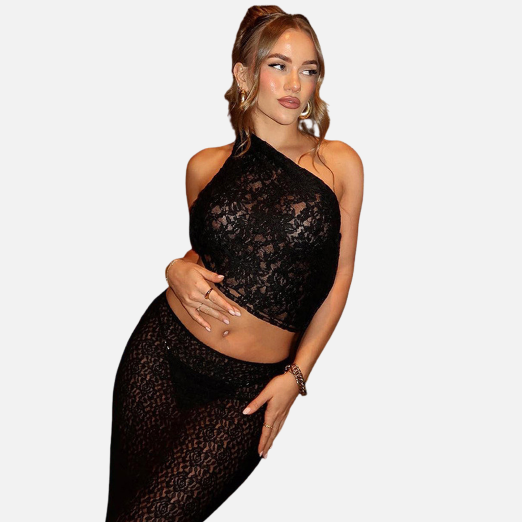 Velqlo | Top d’Été Femme Coupe Ajustée Dos Nu Couleur Unie