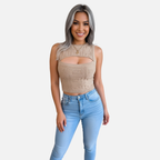 Velqlo | Top court respirant pour femme coupe ajustée