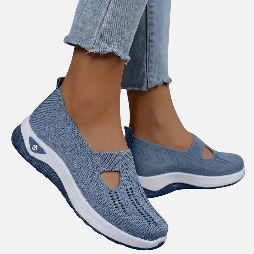 Velqlo | Ballerines à semelle souple en maille pour femmes, à porter au quotidien