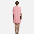 Velqlo | Robe midi plissée élégante à col en V pour femme