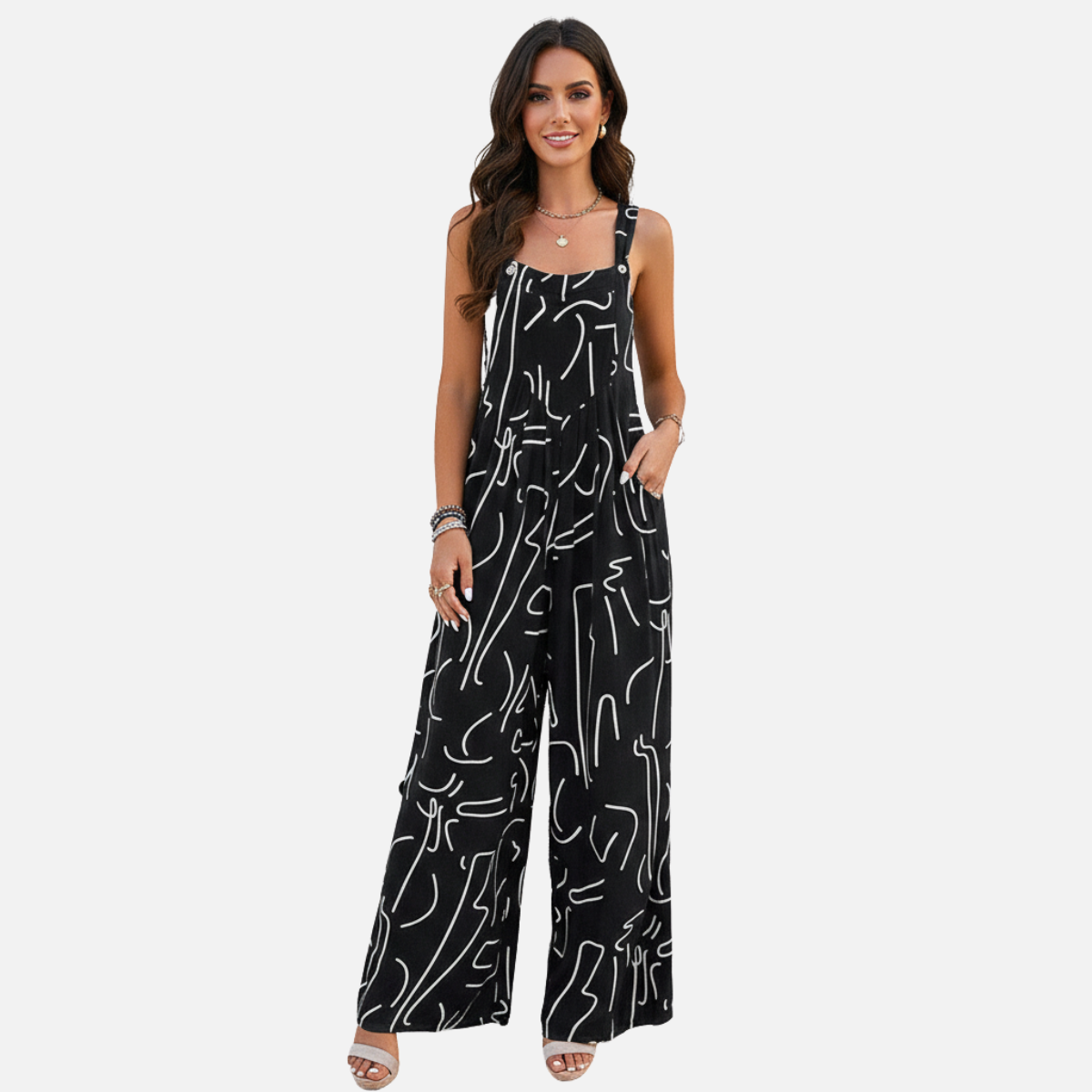 Velqlo | Combinaison large confortable pour femme avec poches