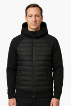 Veste à Capuche en Duvet pour Hommes Velqlo – Remplissage en Duvet de Canard Matelassé