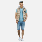 Velqlo | Gilet en Coton Respirant Homme Coupe Ajustée Superposition