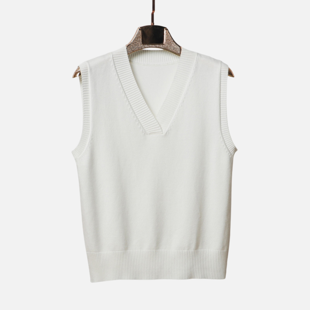 Velqlo | Gilet en maille col V classique pour homme – style business casual