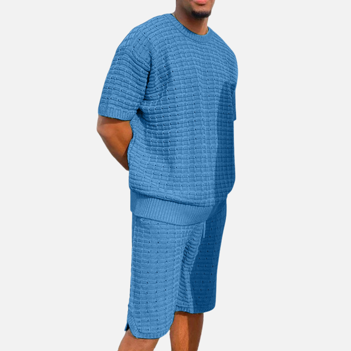 Velqlo | Chemise et short d’été coupe ample pour homme