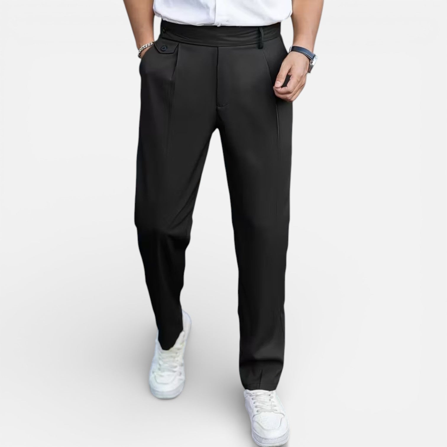 Velqlo | Pantalon pour Hommes Coupe Classique Élégante Style Tailleur