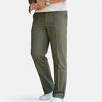 Velqlo | Pantalon pour Hommes Jambe Droite Smart Casual Coupe Régulière