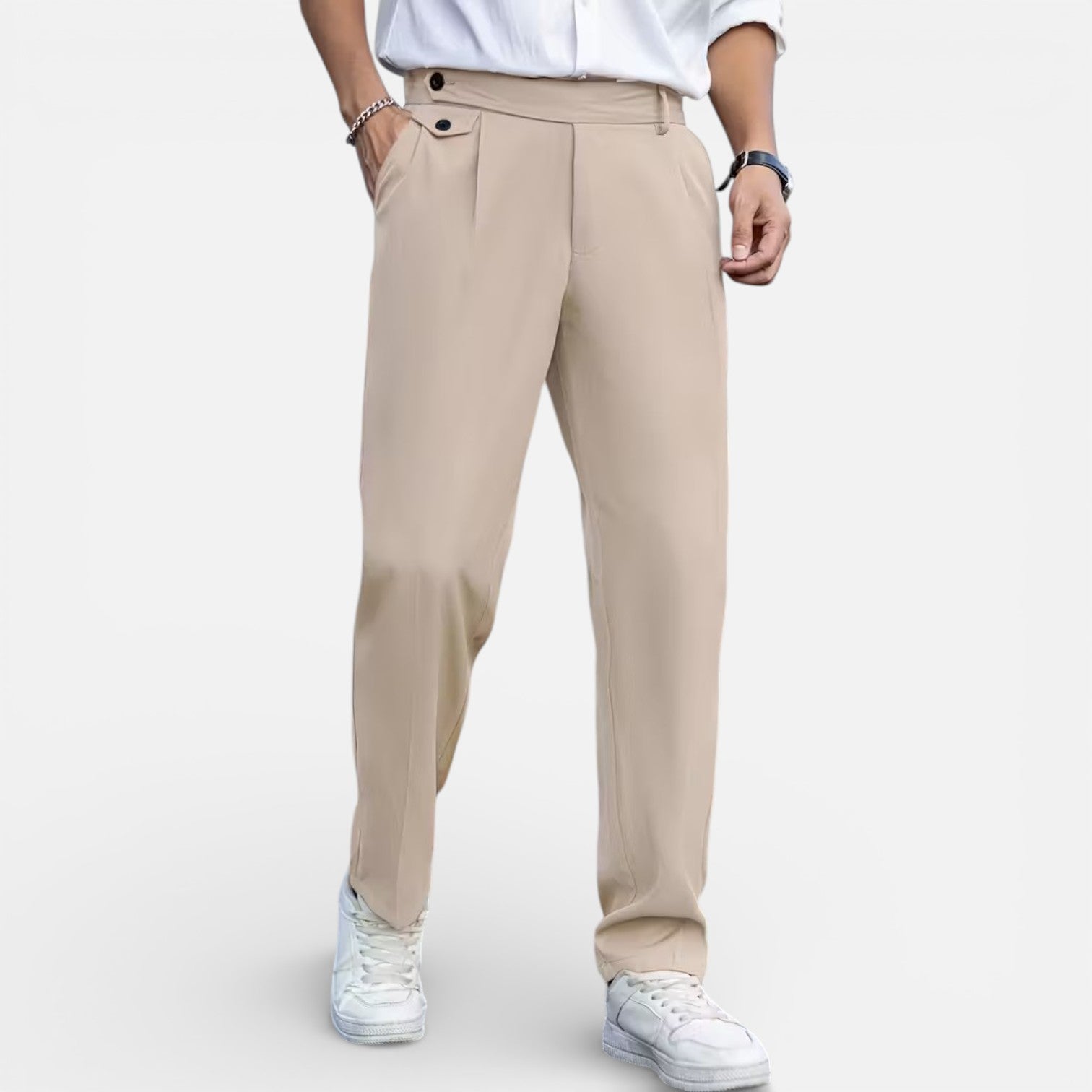 Velqlo | Pantalon pour Hommes Coupe Classique Élégante Style Tailleur