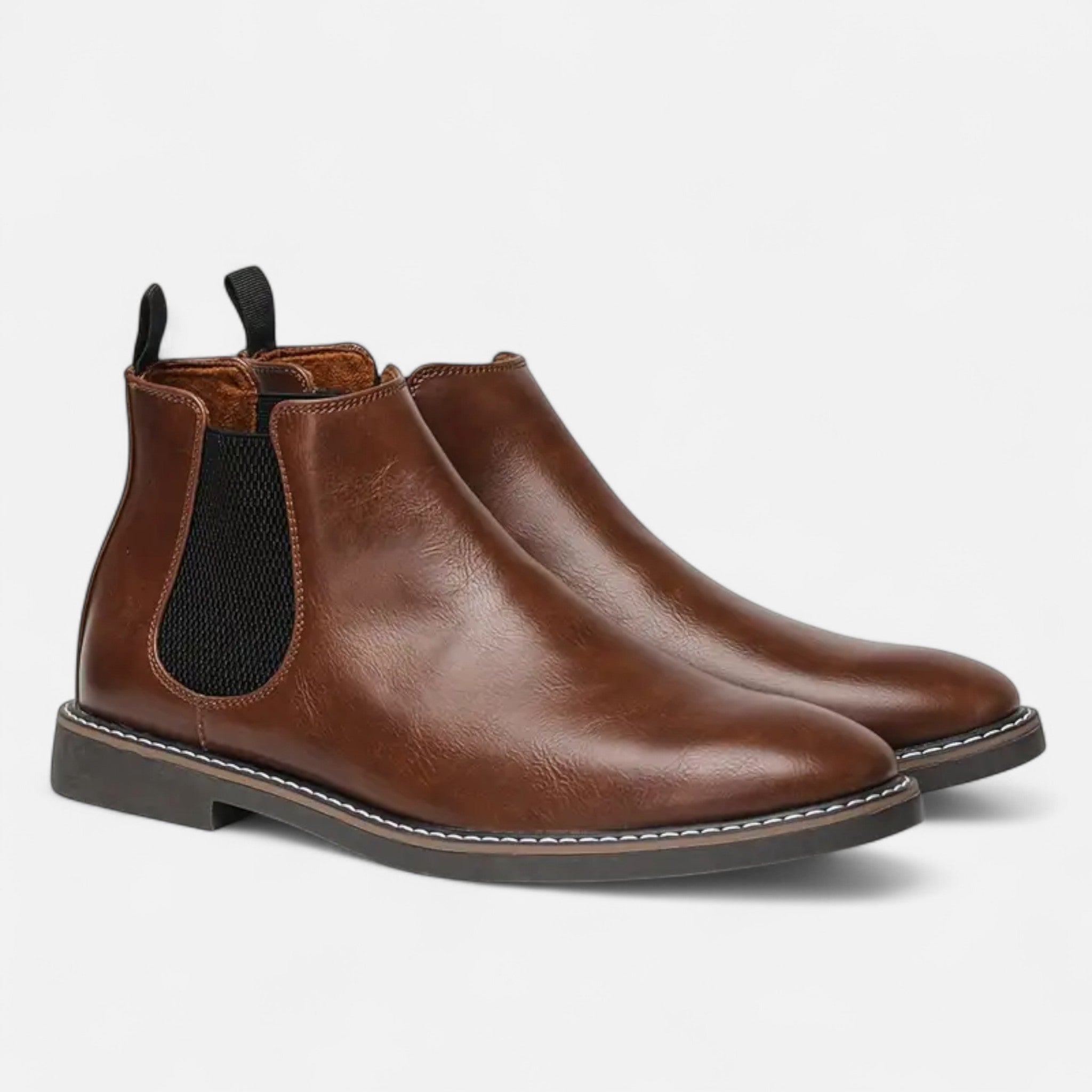 Velqlo | Bottines Chelsea pour hommes bicolores avec semelle en TPR