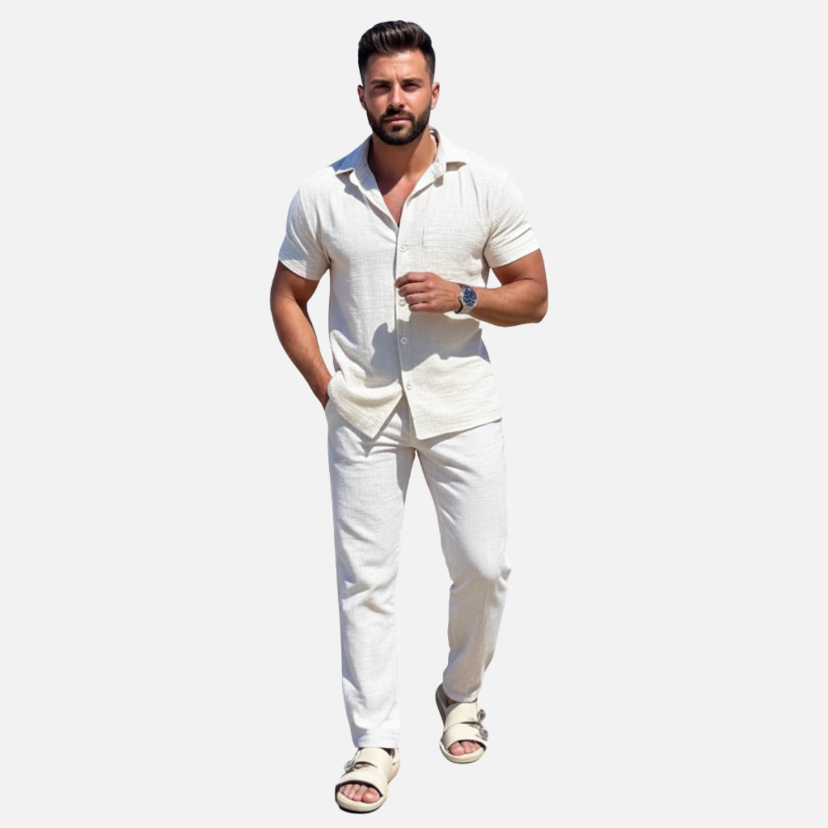 Velqlo | Ensemble Polo Deux Pièces Élégant pour Homme – Été