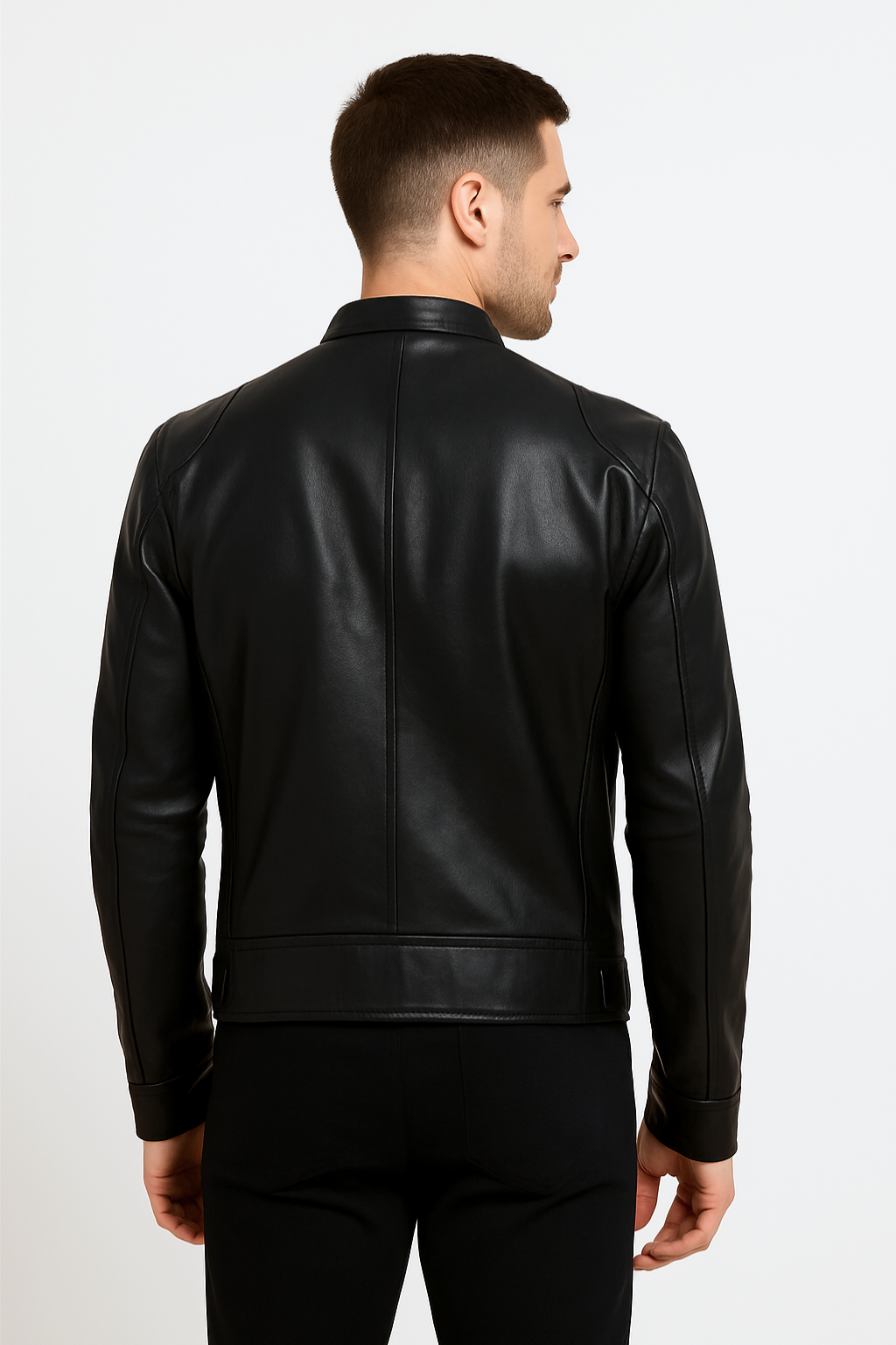 Veste en Cuir pour Hommes Velqlo