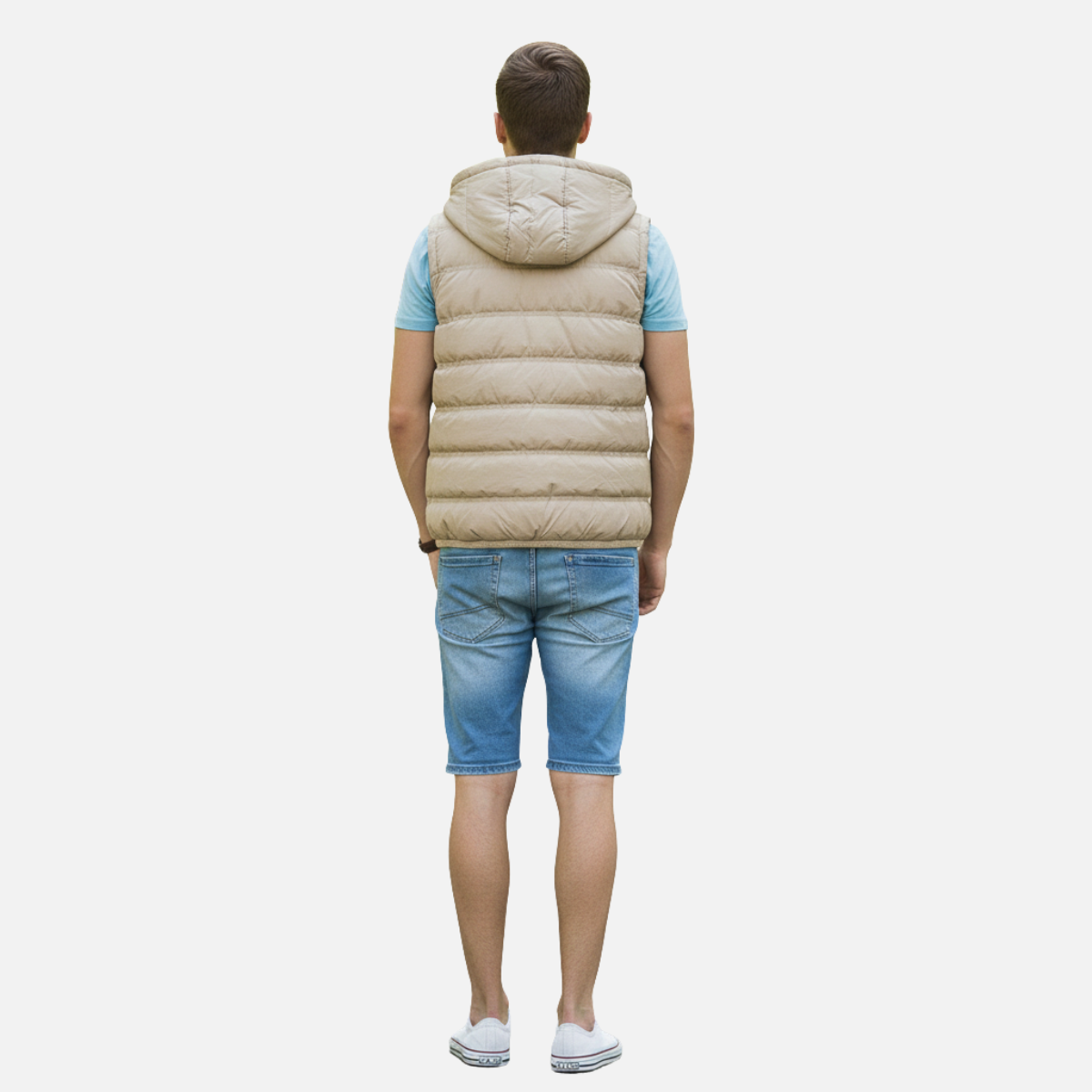 Velqlo | Gilet en Coton Respirant Homme Coupe Ajustée Superposition