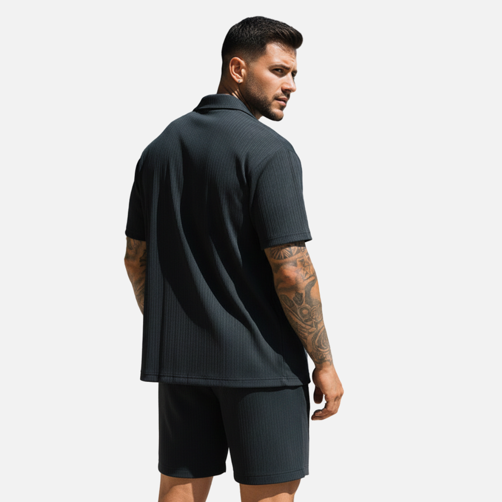 Velqlo | Ensemble Chemise et Short d’Été pour Homme Assorti
