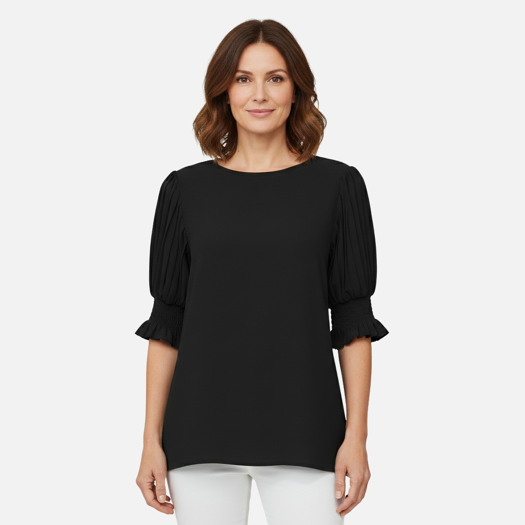 Velqlo | Blouse élégante en mousseline pour femmes, idéale pour le bureau