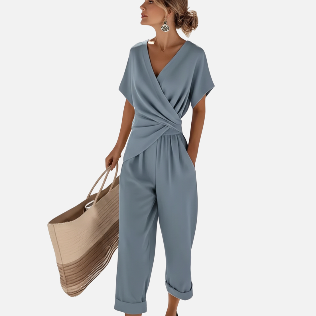 Velqlo | Ensemble assorti pour femme, coupe slim moderne