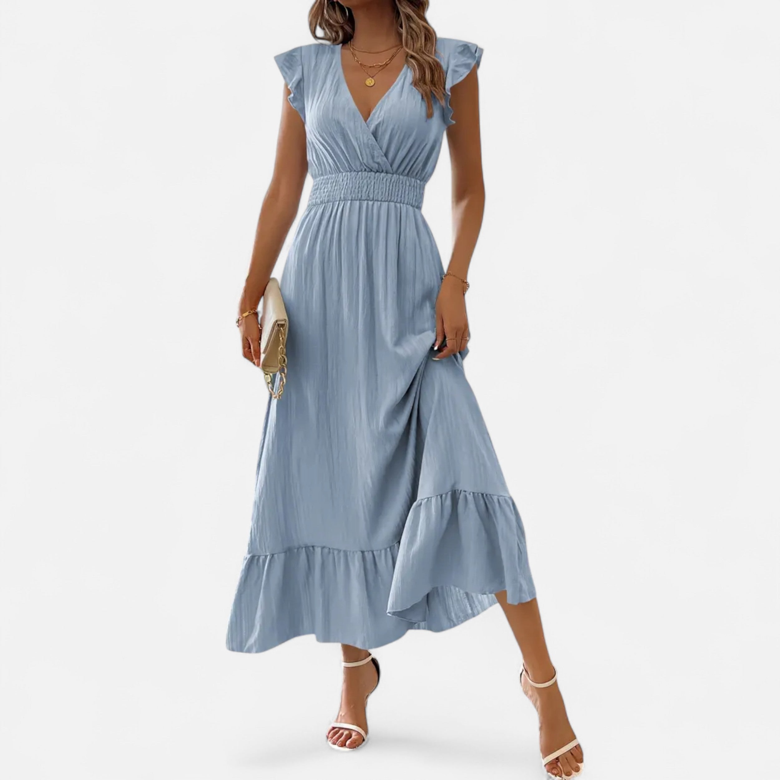 Velqlo | Women’s Z13 Elegant Dress – Timeless Modern Sophistication