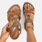 Velqlo | Women’s Rhinestone Butterfly Sandals – Boho Summer Charm