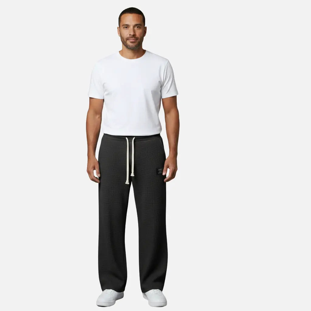 Velqlo | Pantalon droit confortable à motif gaufré pour homme