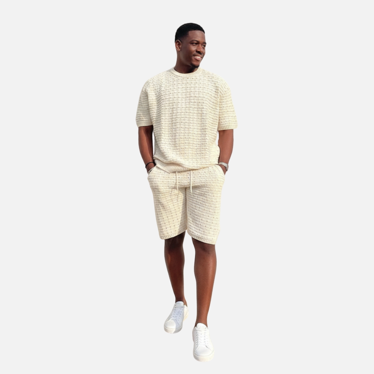 Velqlo | Chemise et short d’été coupe ample pour homme