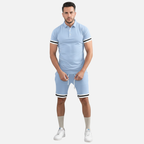 Velqlo | Ensemble assorti polo et short d'été pour homme tenue décontractée