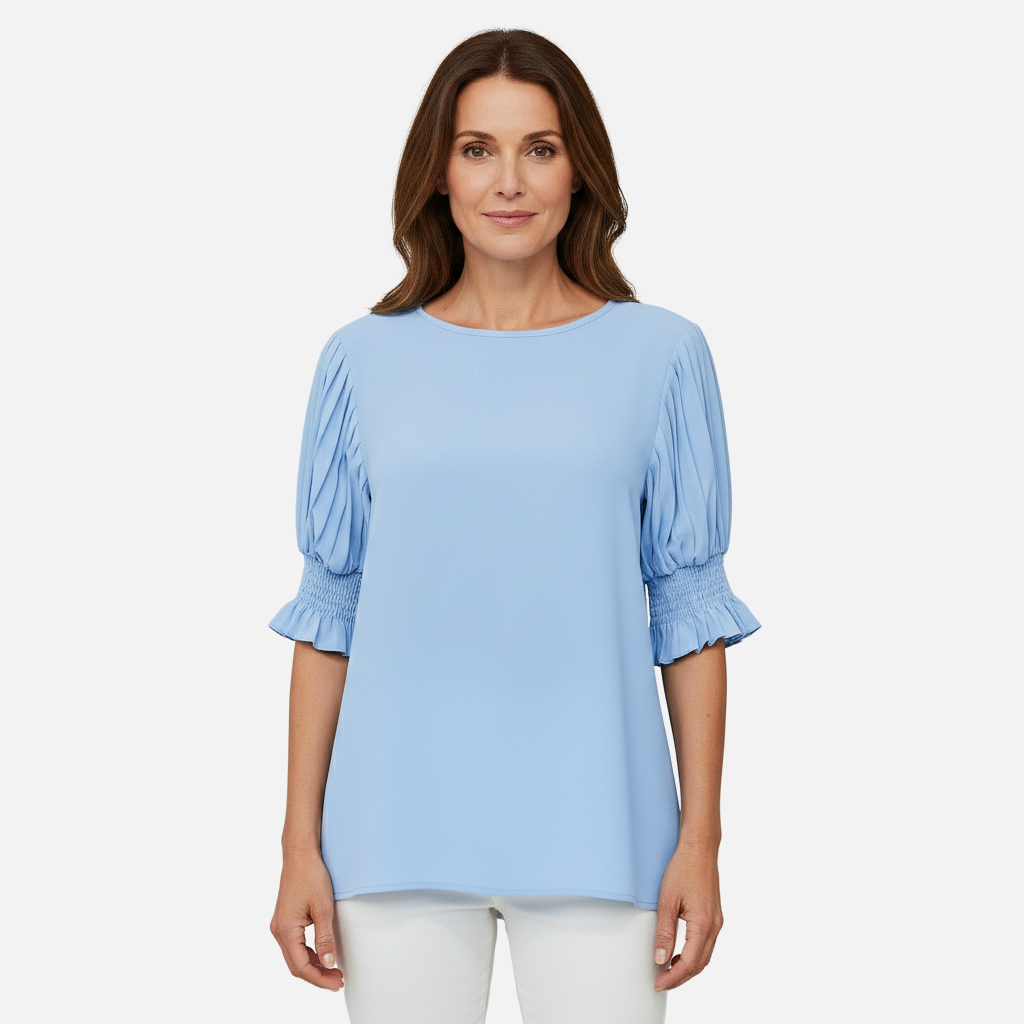 Velqlo | Blouse élégante en mousseline pour femmes, idéale pour le bureau