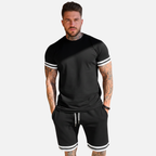 Velqlo | Ensemble d’Été Deux Pièces Décontracté Coupe Slim pour Homme