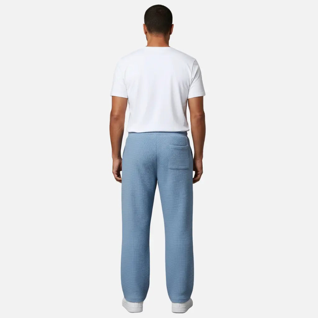 Velqlo | Pantalon droit confortable à motif gaufré pour homme