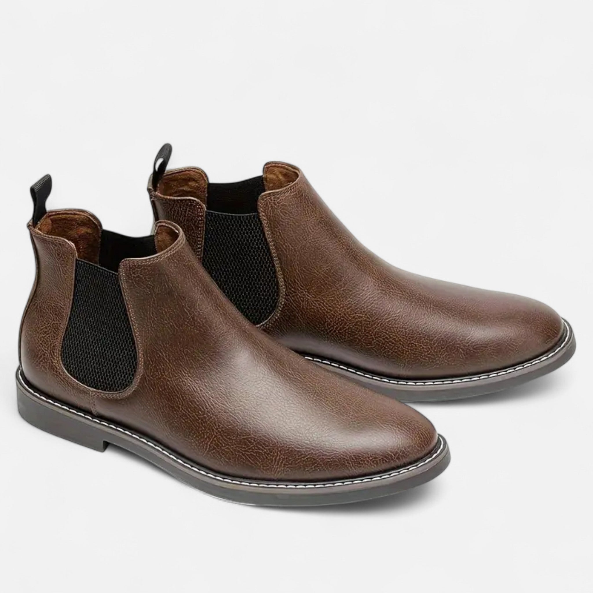 Velqlo | Bottines Chelsea pour hommes bicolores avec semelle en TPR