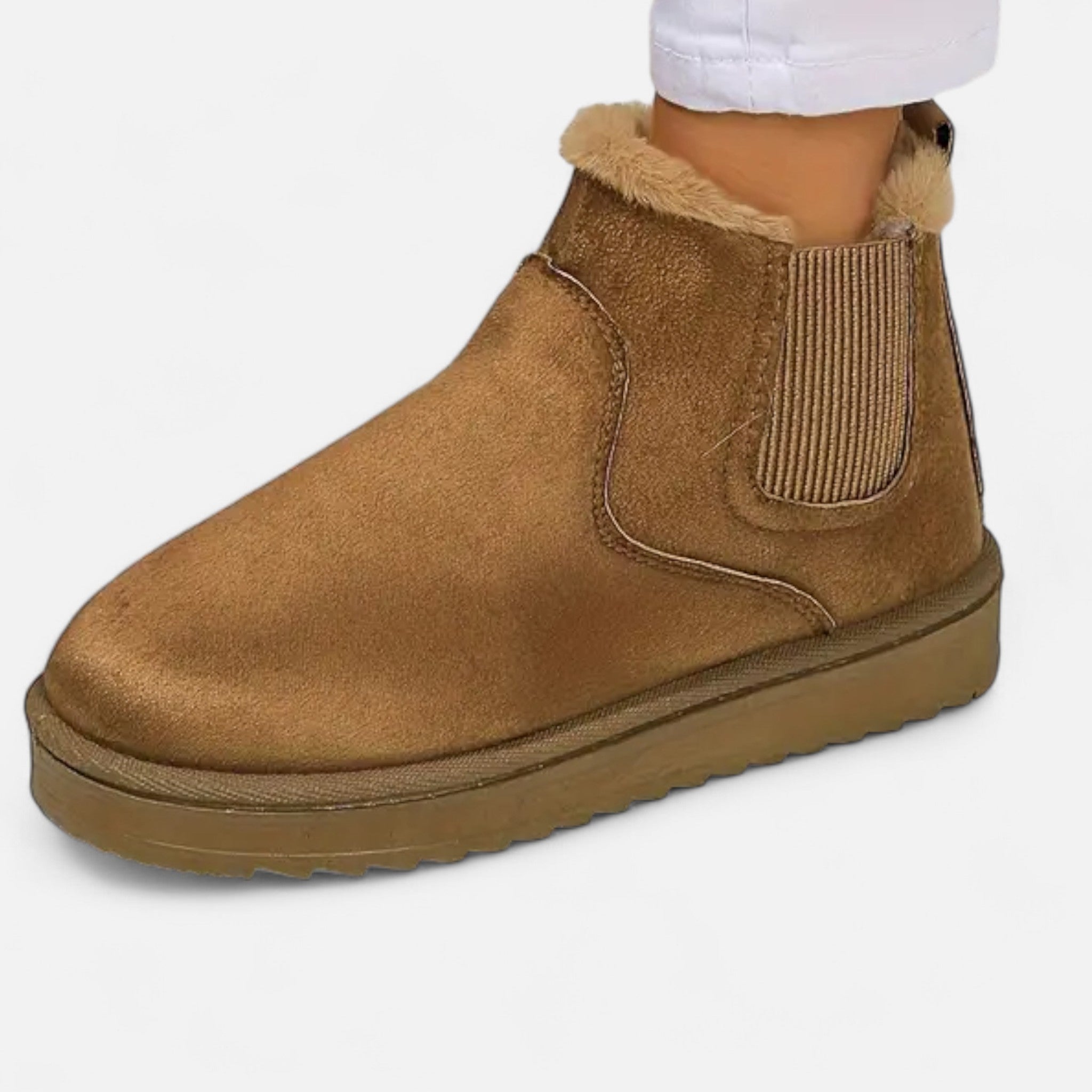 Velqlo | Bottes à semelle épaisse pour femmes, chaudes et polyvalentes