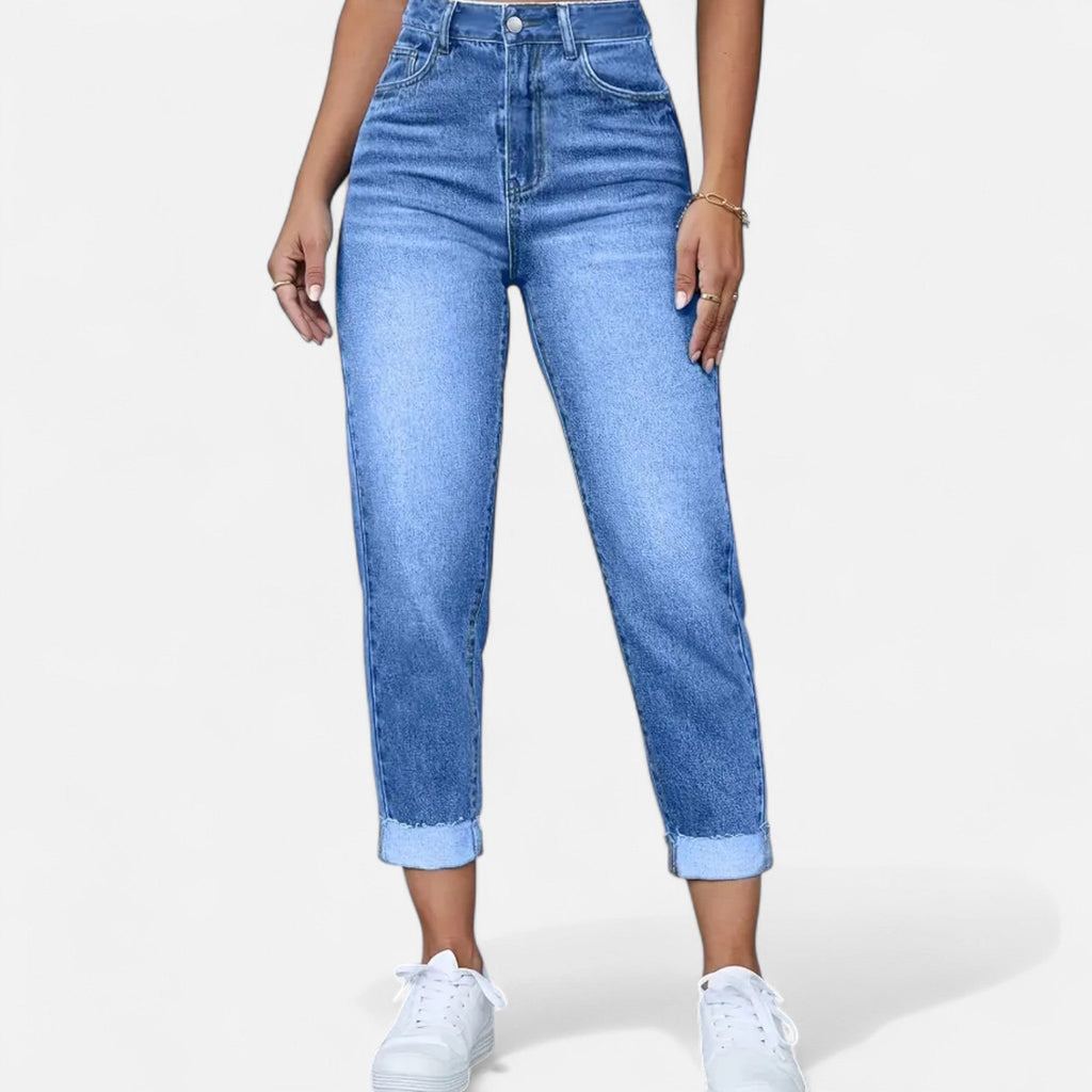 Velqlo | Jean femme coupe regular en denim stretch