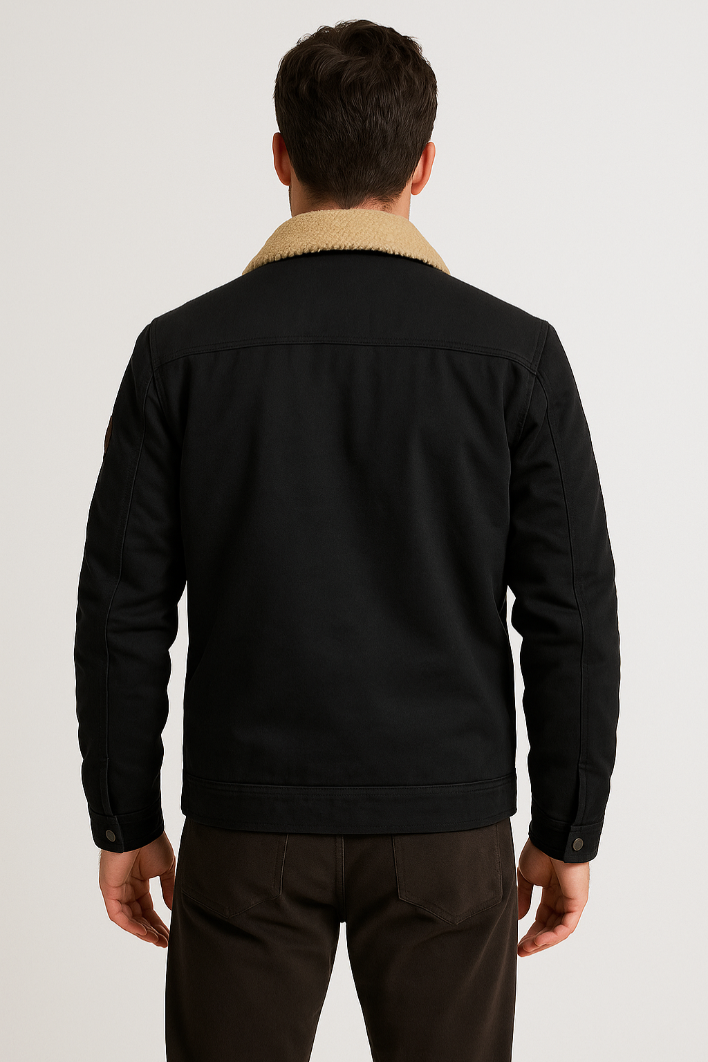 Veste en Coton Doublée en Fleece pour Hommes Velqlo