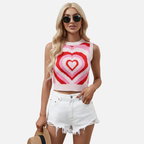 Velqlo | Débardeur ajusté en tricot pour femme pour l'été