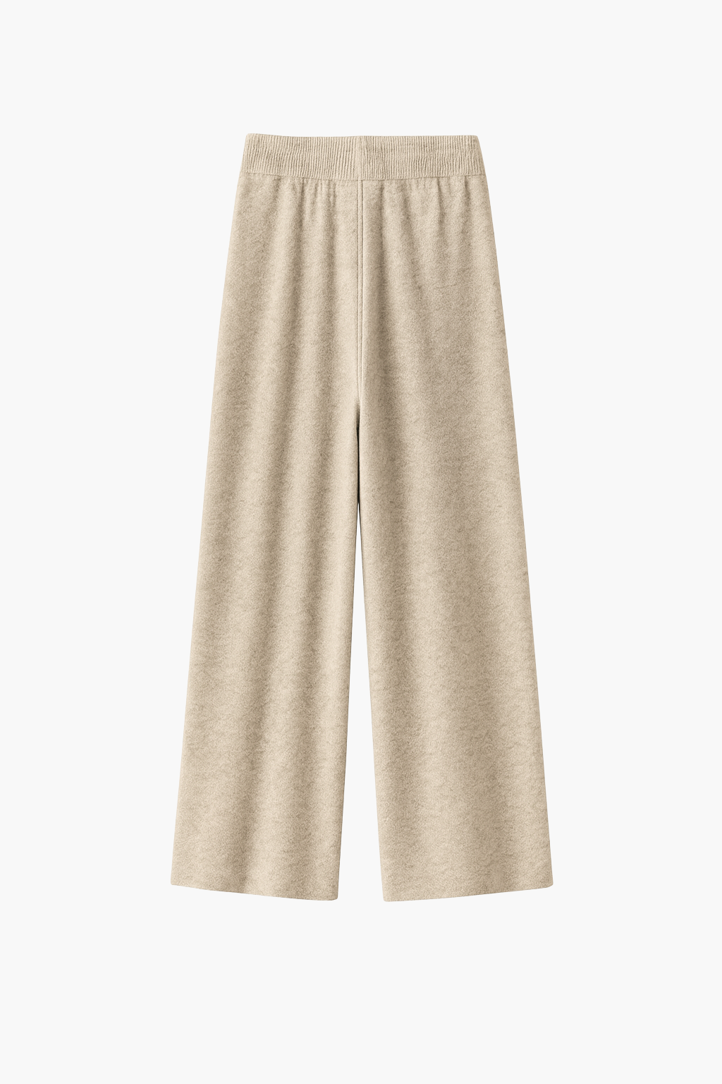 Pantalons larges taille haute en mélange de laine pour femmes Velqlo