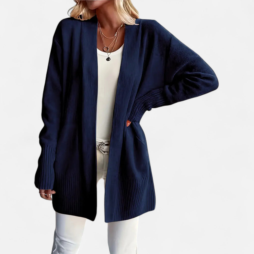 Velqlo | Cardigan en Tricot à Col V Ample pour Femmes