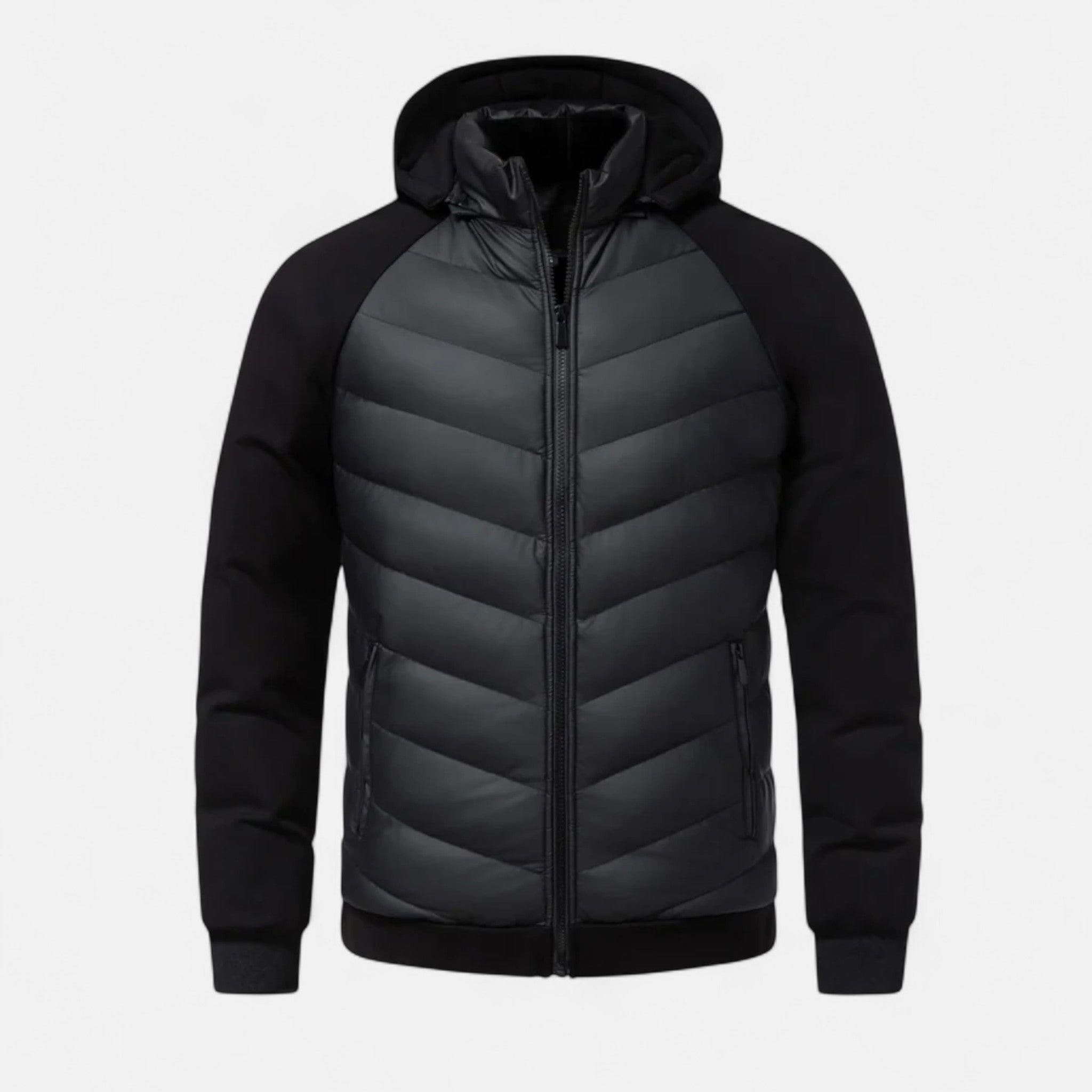 Velqlo | Veste Hybride Rembourrée pour Hommes – Confort Léger, Vêtements d'Extérieur Décontractés