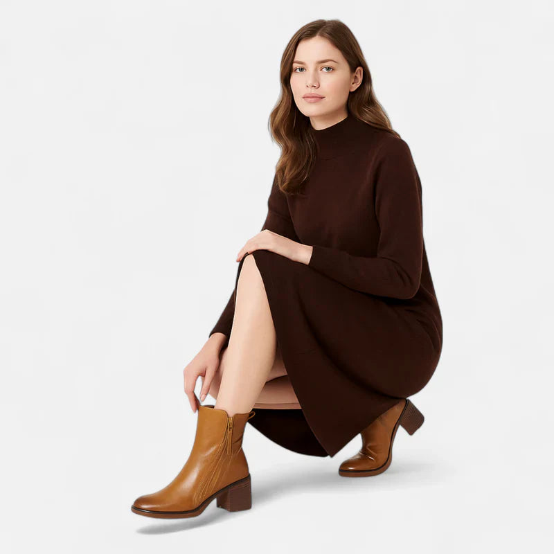 Velqlo | Bottines Ellen – Confort Absolu et Élégance en Cuir Véritable Femme