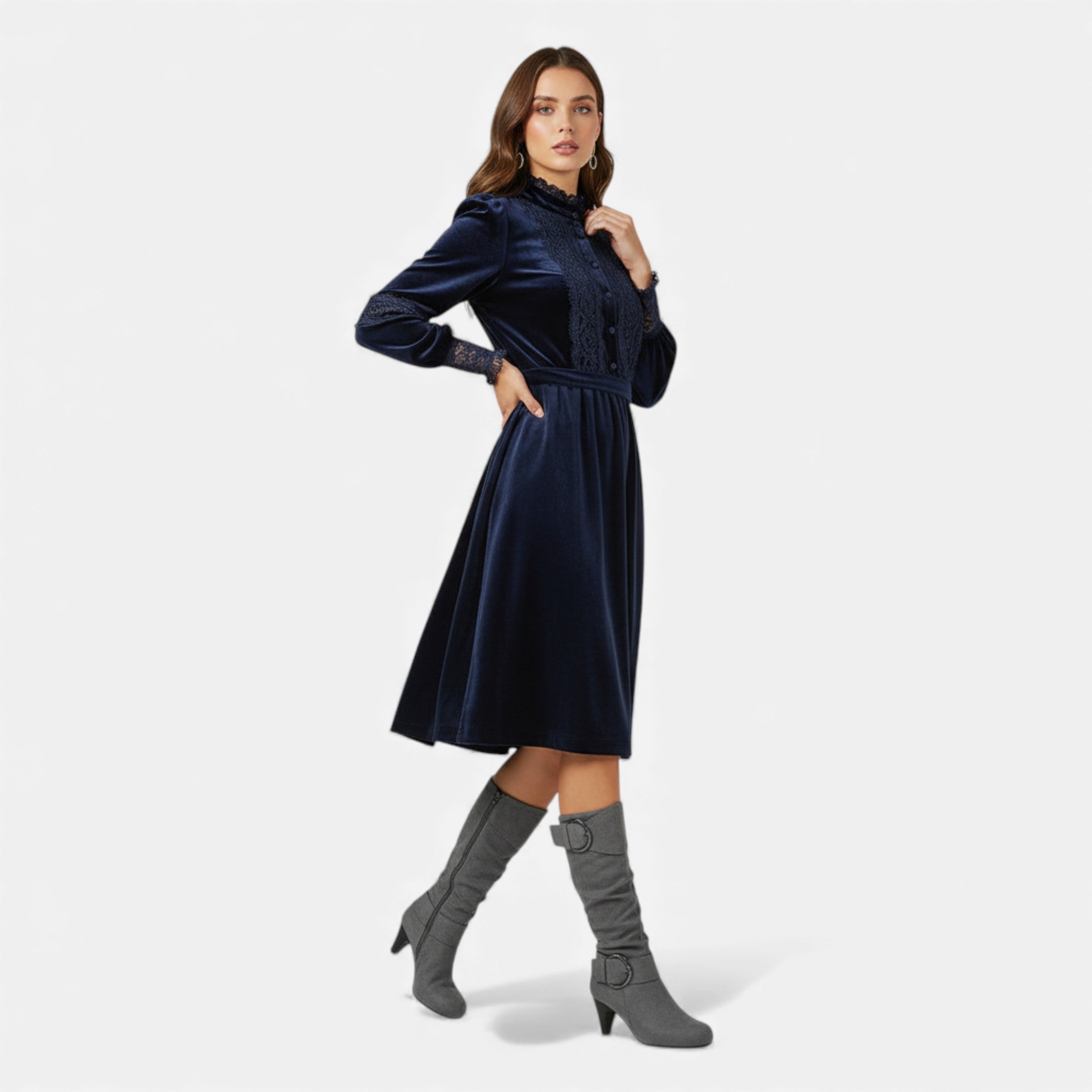 Velqlo | Bottes Femme Western Suédées Élégance Ranch