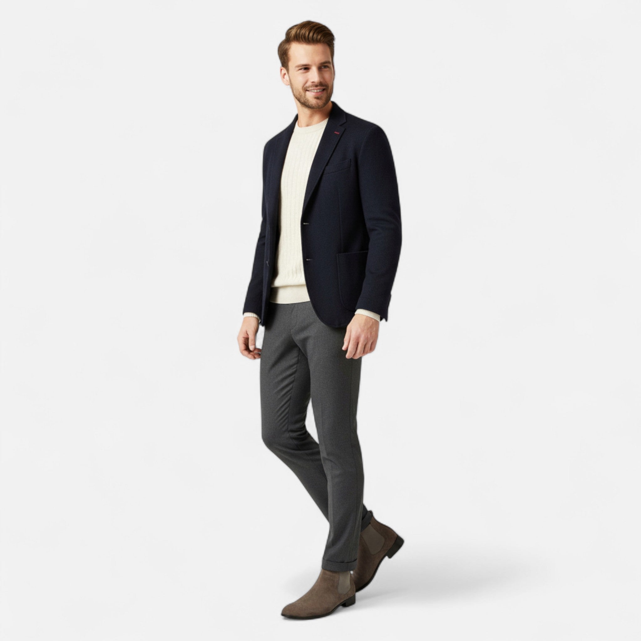 Velqlo | Bottines Homme Business Casual à Semelle Élastique