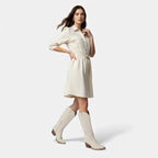 Velqlo | Bottes de cowboy en daim pour femmes