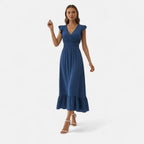 Velqlo | Women’s Z13 Elegant Dress – Timeless Modern Sophistication