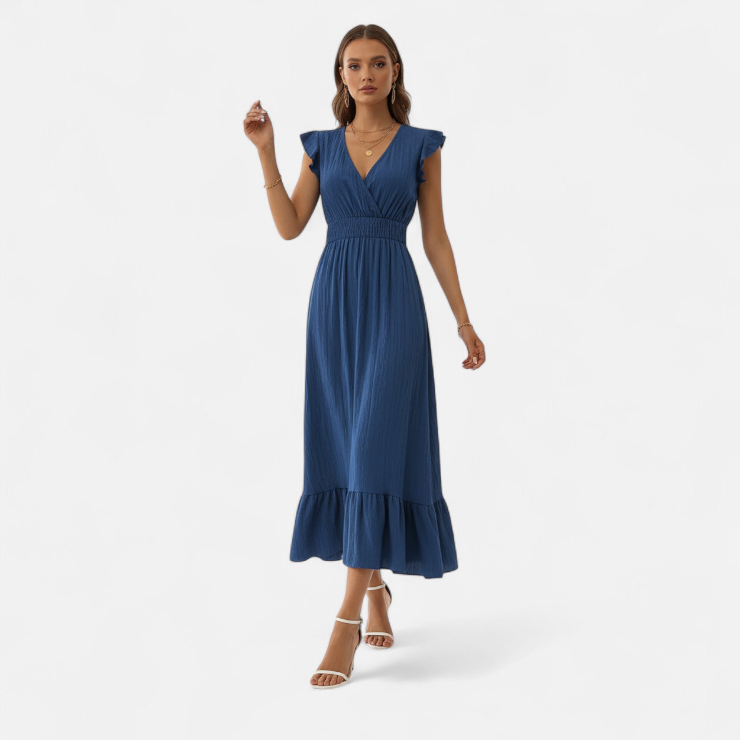 Velqlo | Women’s Z13 Elegant Dress – Timeless Modern Sophistication