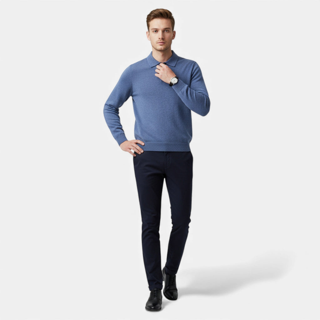 Velqlo | Pull Polo en Maille pour Hommes