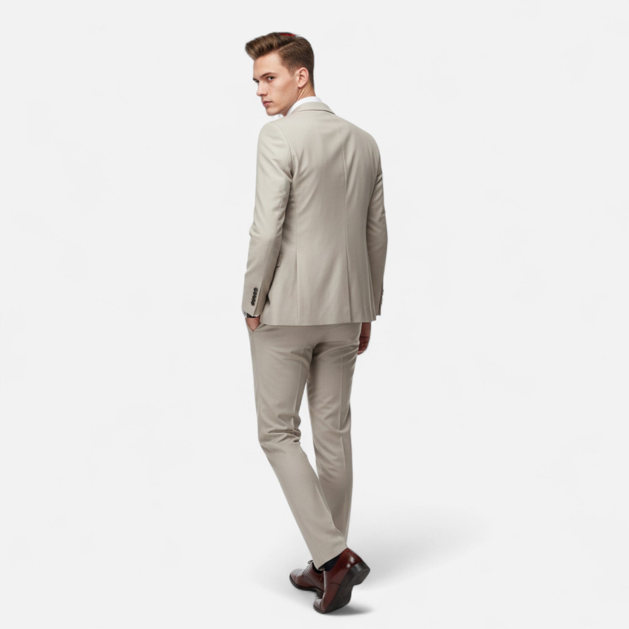 Velqlo | Costume Blazer 3 Pièces Slim Fit pour Hommes