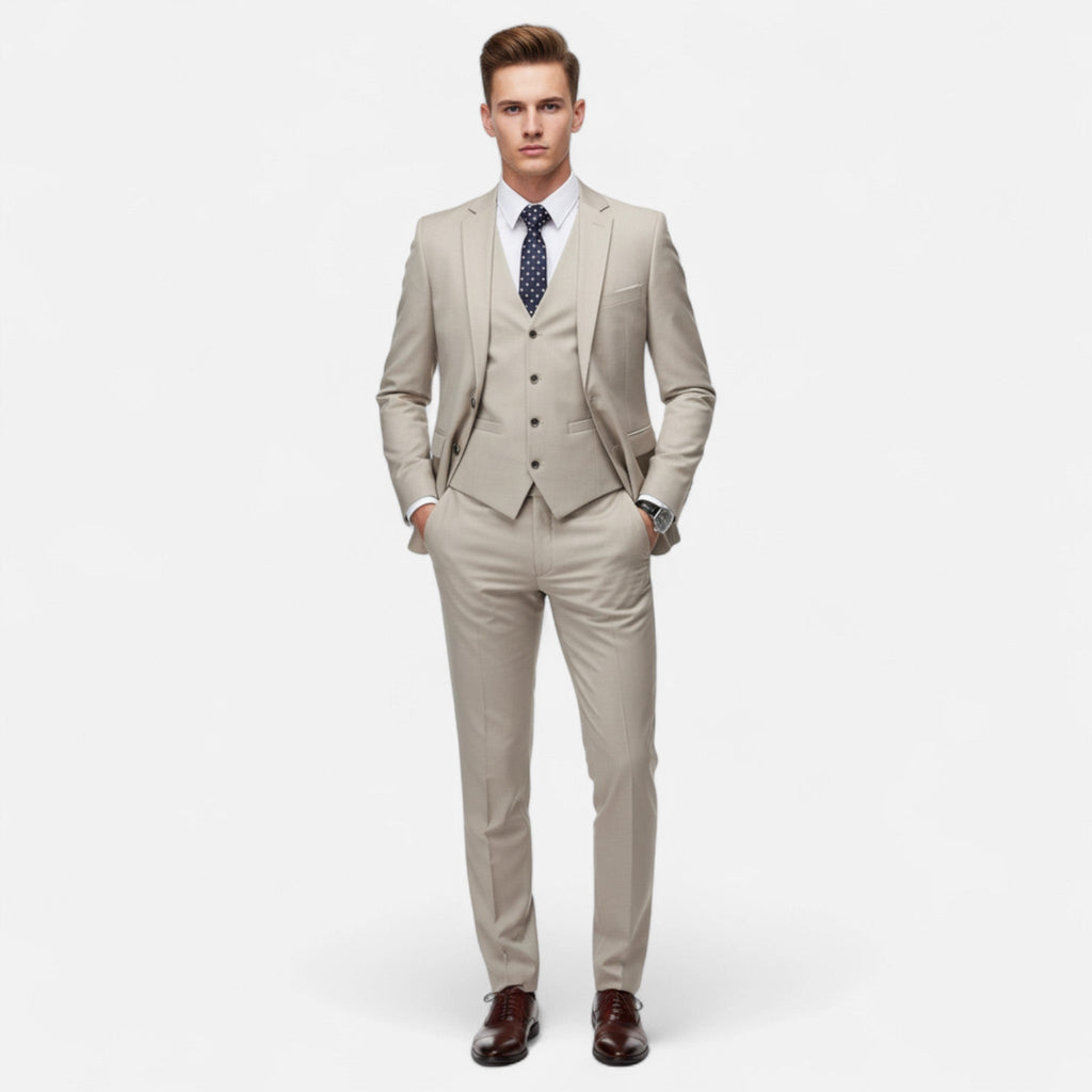 Velqlo | Costume Blazer 3 Pièces Slim Fit pour Hommes