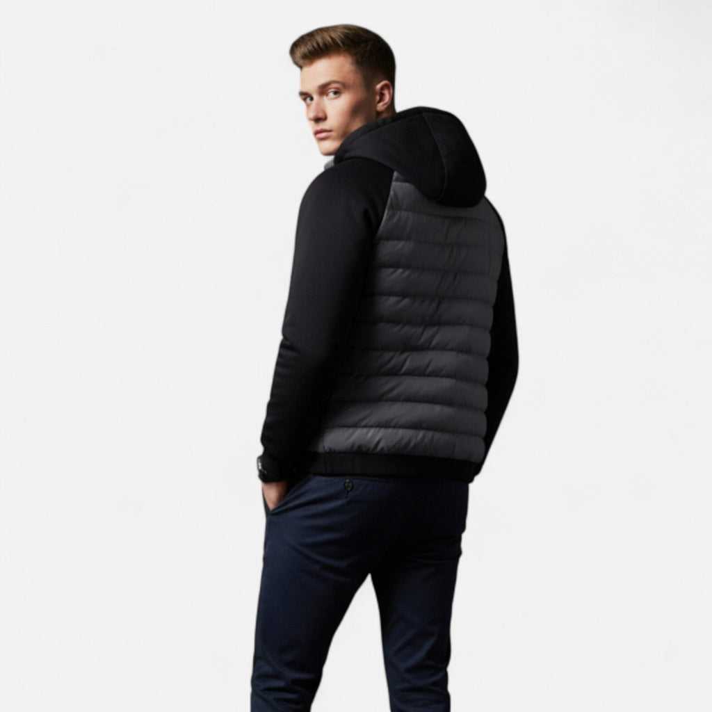 Velqlo | Veste Hybride Rembourrée pour Hommes – Confort Léger, Vêtements d'Extérieur Décontractés